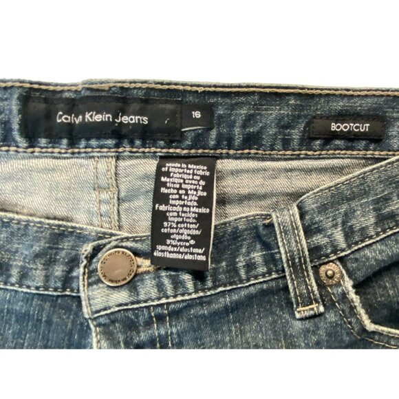 Vintage Calvin Klein Jeans 34 x 26 Bootcut Y2K 1990s 90s High Rise Mom Jean - Picture 4 of 6